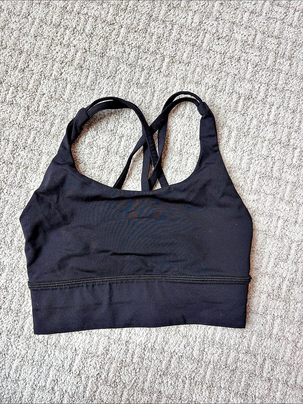 lululemon Free to Be Serene Bra *Long Line Black Sports Bra